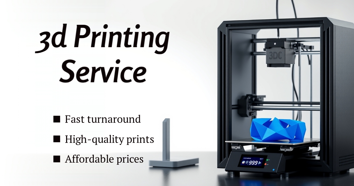 Professional 3D Printing Service - Modern 3D printer creating high-quality prints